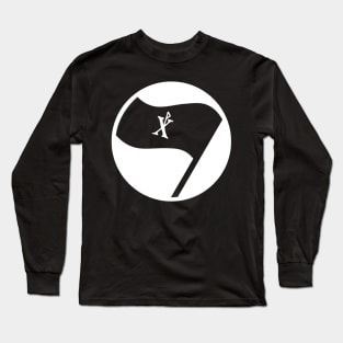 Christian Flag Black Chi Rho Antifa Long Sleeve T-Shirt